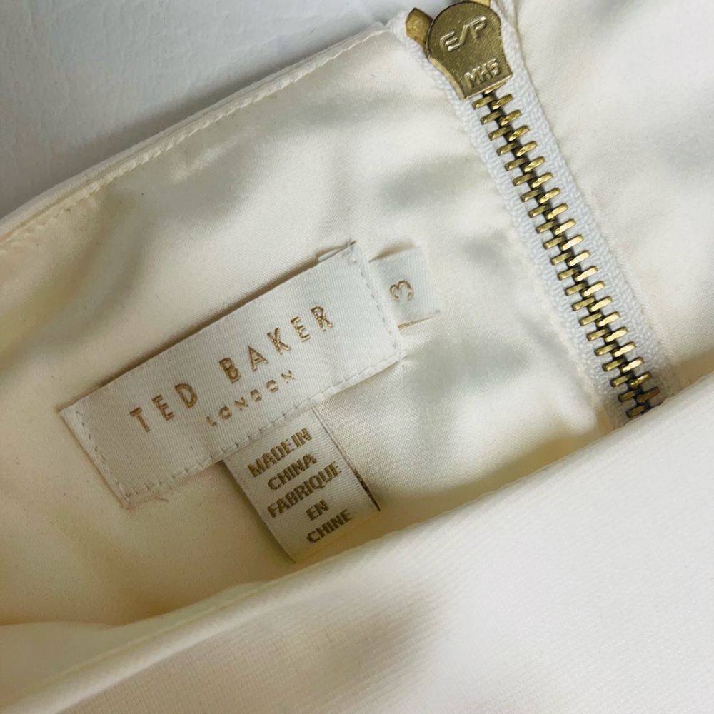 Ted Baker London Cream Midi Dress with Floral Print - Picture 6 of 11